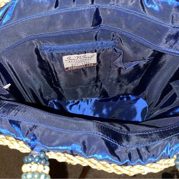 Colorful Woven Tote Bag Fully lined Quality - Picture 4 of 4